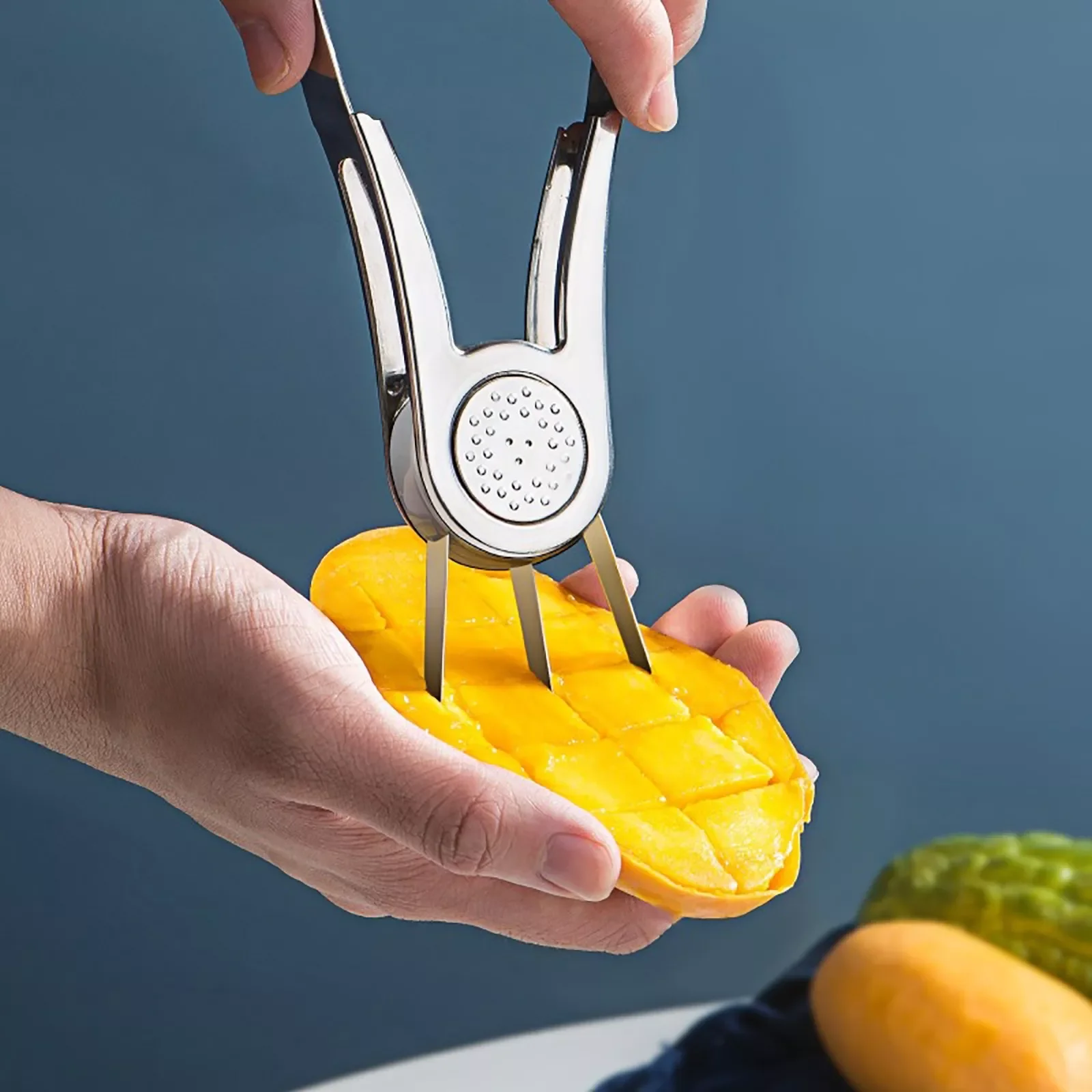 

2022New Kitchen Accessories Tools Kiwis Mango Cutter Machine Stainless Steel Fruit Flesh Separator Peeler для кухни дл