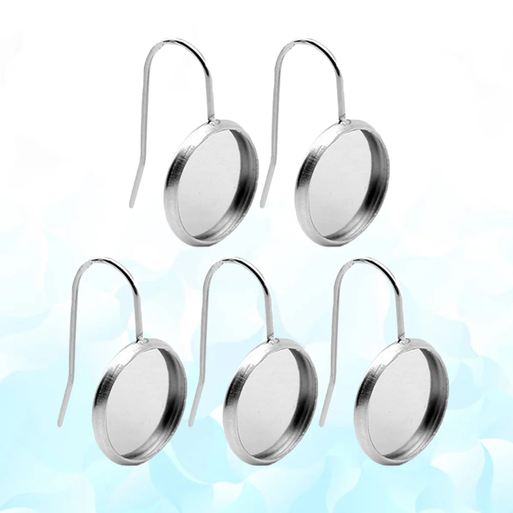 

Earring Making Bezel Blanks Wire Earrings Hooks Supplies Accessories Setting Jewelry Diy Trays Settings Stainless Steel Silver