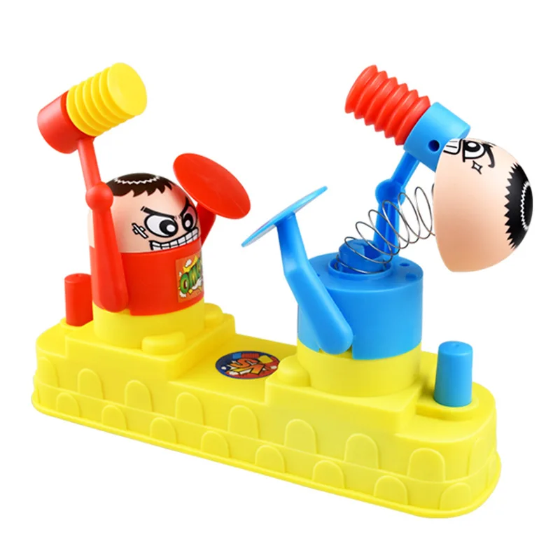 

Parent-child Board Arcade Party Double-play Games Funny Villain Head Spring Toy Table Sport Battle Game for Children Interactive