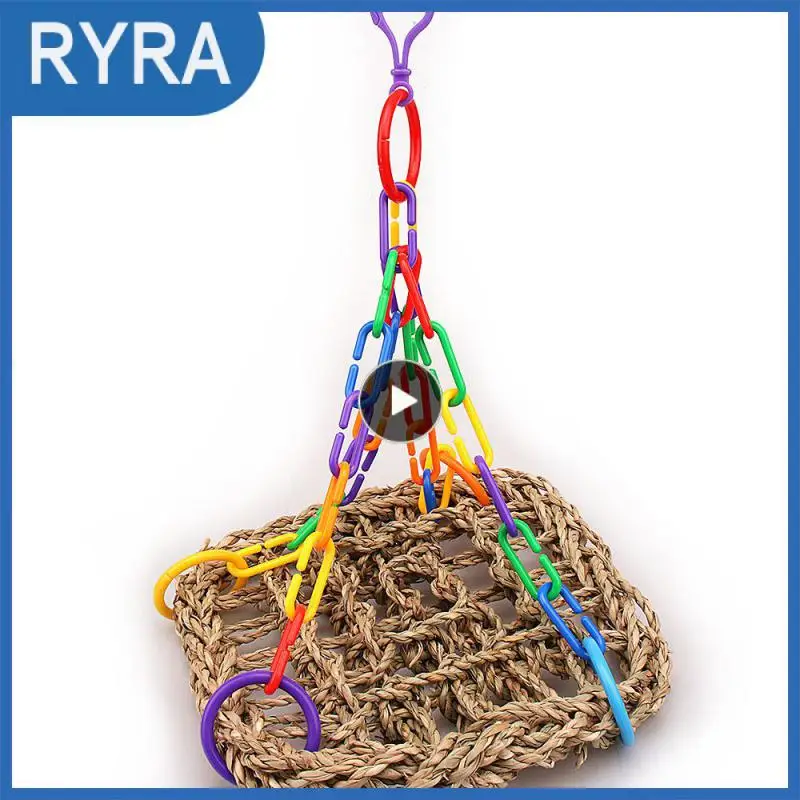 

Swing Fashion All-match Cage Simple Toys Accessories Beauty And Health Parrot Seagrass Mat Practical Durable Pet Beautiful