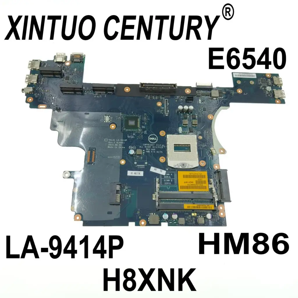 

CN-0H8XNK 0H8XNK H8XNK Motherboard for Dell Latitude 6540 E6540 Motherboard LA-9414P EDP HM86 100% Test Work