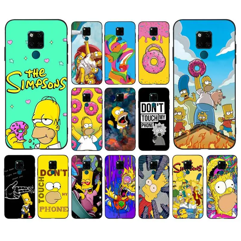 

Disney The Simpsons Phone Case for Huawei Mate 20 10 9 40 30 lite pro X Nova 2 3i 7se