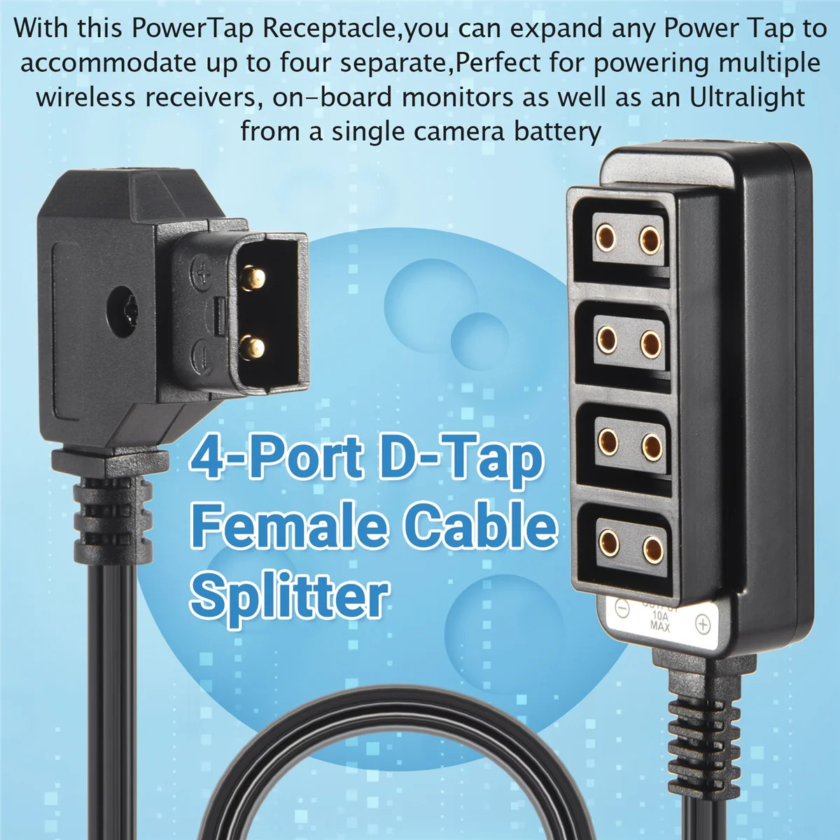 Мужской D-Tap B Тип Power Dtap Tap на 4 женский адаптер P-Tap Ptap Hub Электрический разветвитель