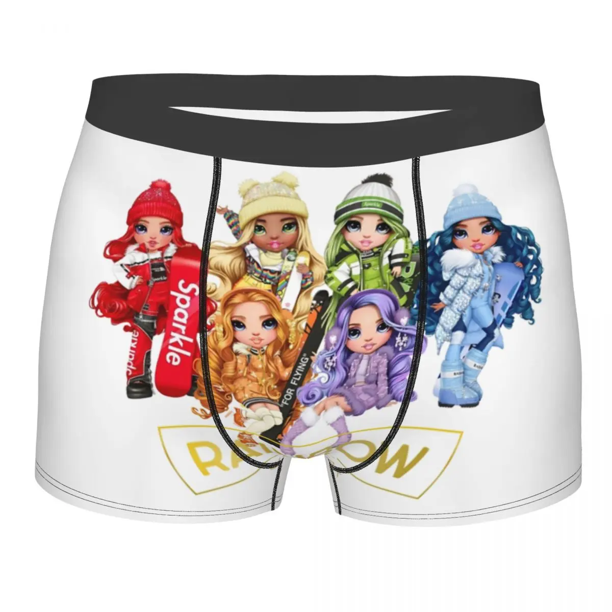 Мужские модные радужные высокие зимние трусы-боксеры на заказ мужские дышащие