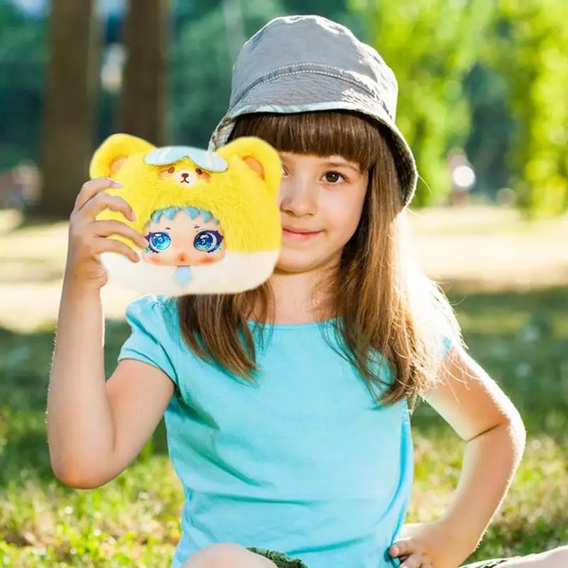 Плюшевый мешочек для мелочи забавный брелок монет на молнии с кольцом кошелек