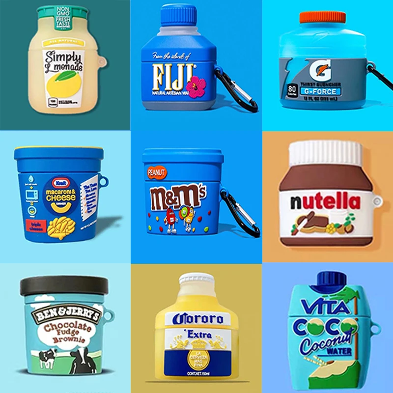 

Silicone Case For Airpods Pro Wireless Bluetooth Earphone Case Chocolate 3D Cute Cartoon Charging Box Cover For Airpods 1/2/3