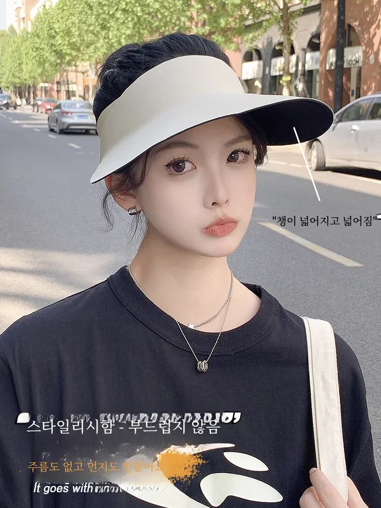 Женская Солнцезащитная шляпа Новинка лета 2024 УФ-защита бесшовная модная