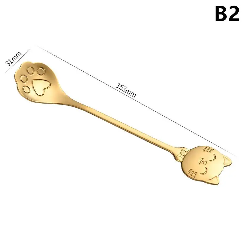 

Ложка для кофе с кошкой из нержавеющей стали