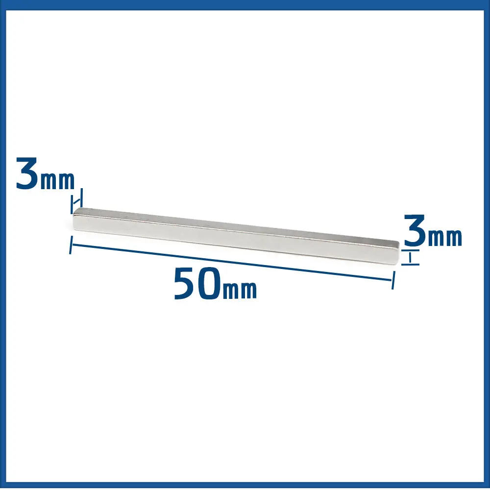 

5/10/20/50/100PCS 50x3x3 Block Sheet Magnet Strong N35 Quadrate Rare Earth Neodymium Magnets 50*3*3 Permanent Magnet 50x3x3mm