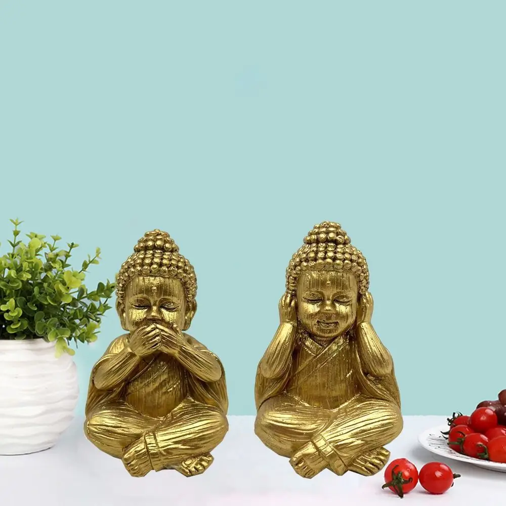 Садовый бонсай орнамент милая маленькая фигурка монаха смола куклы сделай сам