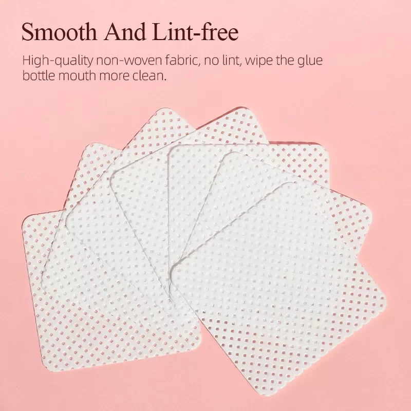 Lint-Free Paper Cotton Wipes Eyelash Glue Remover Wipe Clean Cotton Sheet Nails Art Cleanin Cleaner Pads