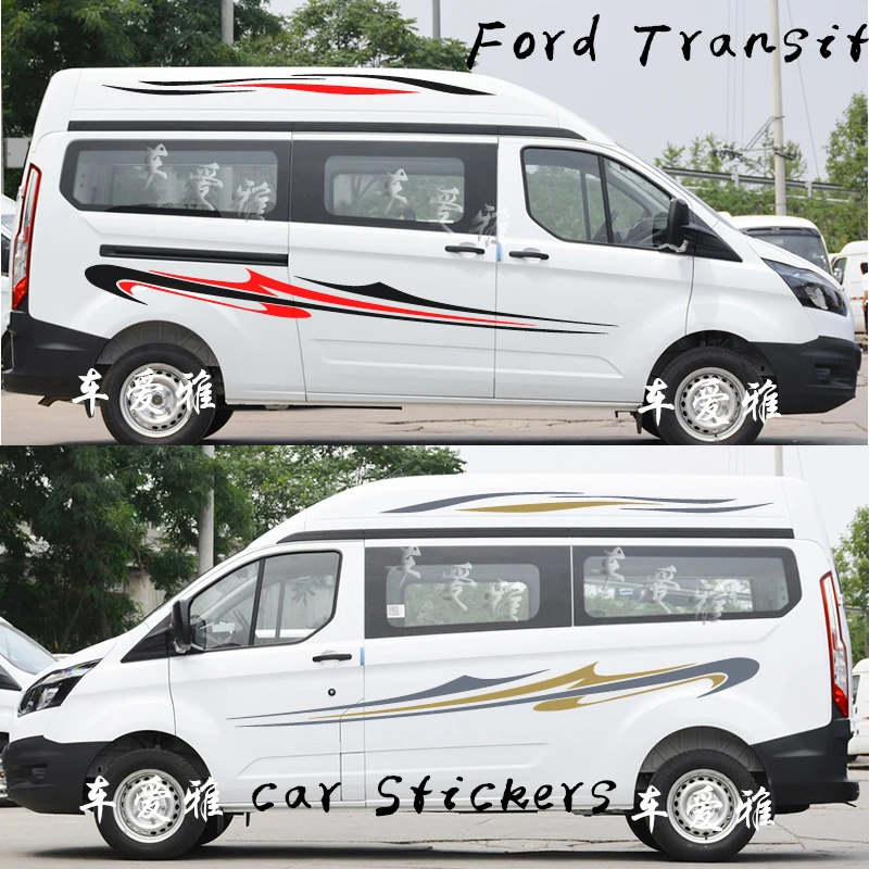 

Применимо к Ford Transit автомобильные длинные боковые полосы наклейки Авто DIY Спорт Стайлинг Украшение Наклейка Автомобили тюнинг аксессуары