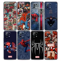 phone case for xiaomi mi 11 11t 11x pro lite ne 12 poco x3 f3 m3 m4 nfc pro case soft thin cover venom spiderman marvel comics