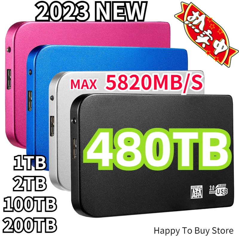 

256TB HDD External Solid State Drive 1TB 2TB Storage Device Hard Drive Computer Portable USB3.0 SSD Mobile Hard Drive hd externo