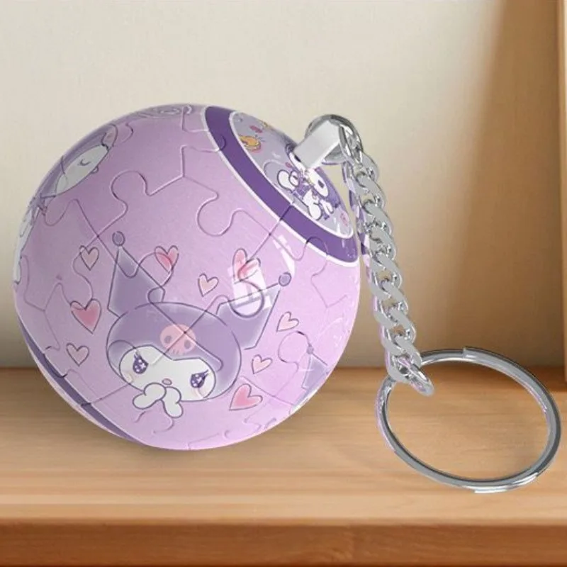 Брелок Kuromi милый оригинальный мультяшный 3D стереоскопический шар-головоломка