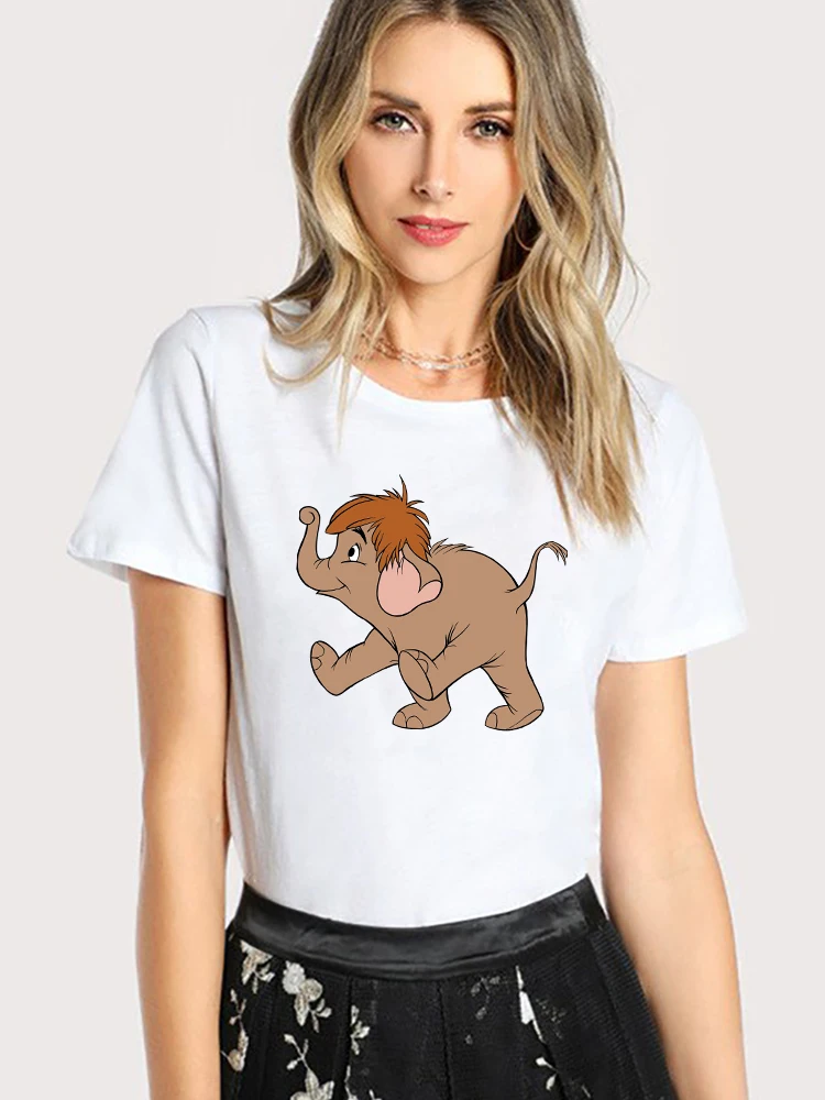 The Jungle Book Baloo Funny T Shirts Women Disney Fashion European Gothic Top Short Sleeve Ropa Tumblr Mujer Grunge Aesthetic |