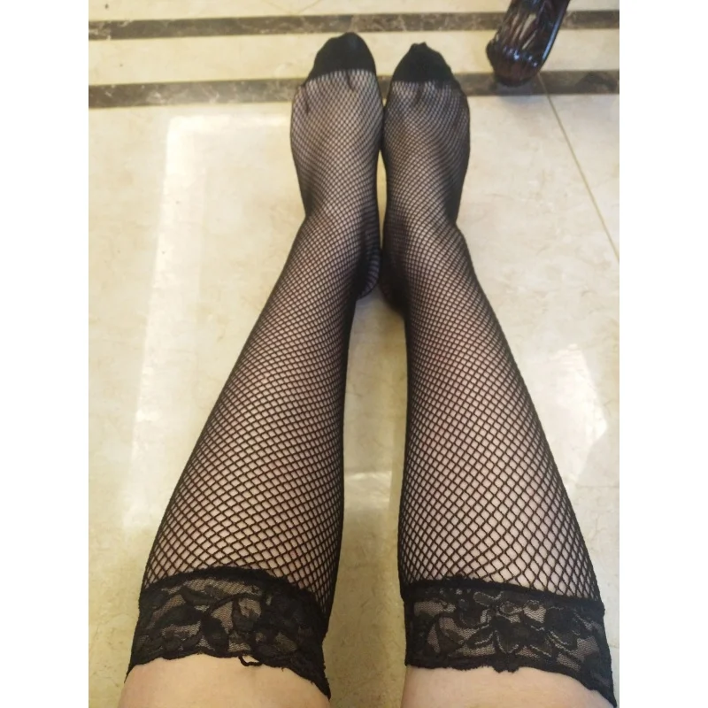 Fishnet Mesh Tube Socks High Tube Independent Installation Hollow Media Net Large Net Fine Mesh Wholesale.