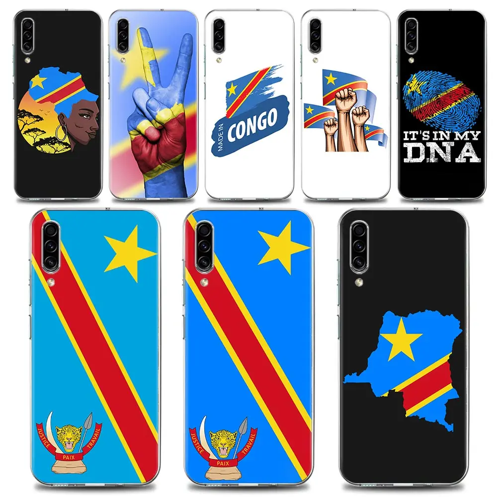 

Congo Democratic Republic Flag Clear Phone Case for Samsung A70 A40 A50 A30 A20e Case A20s A10 Note 8 9 10 Plus Lite 20 Silicone