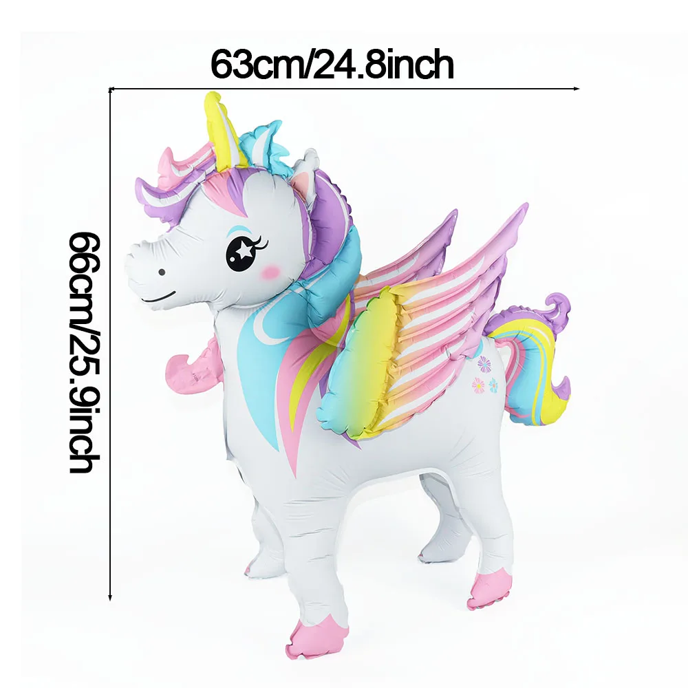 

3D фольгированный шар с единорогом WYDRIM