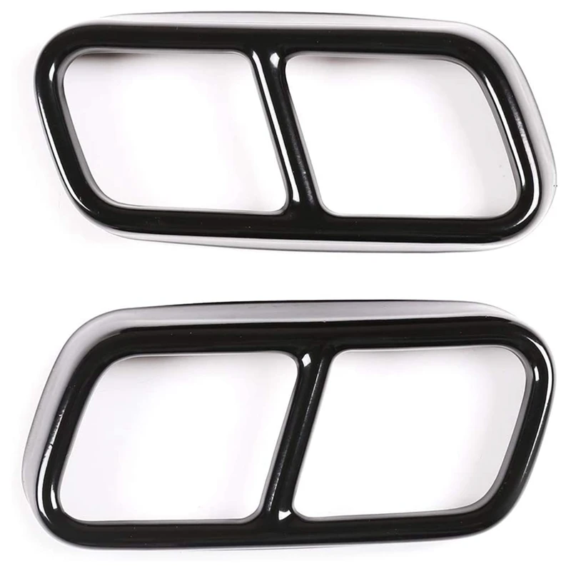 2 шт. автомобильный глушитель выхлопных газов из нержавеющей стали задний