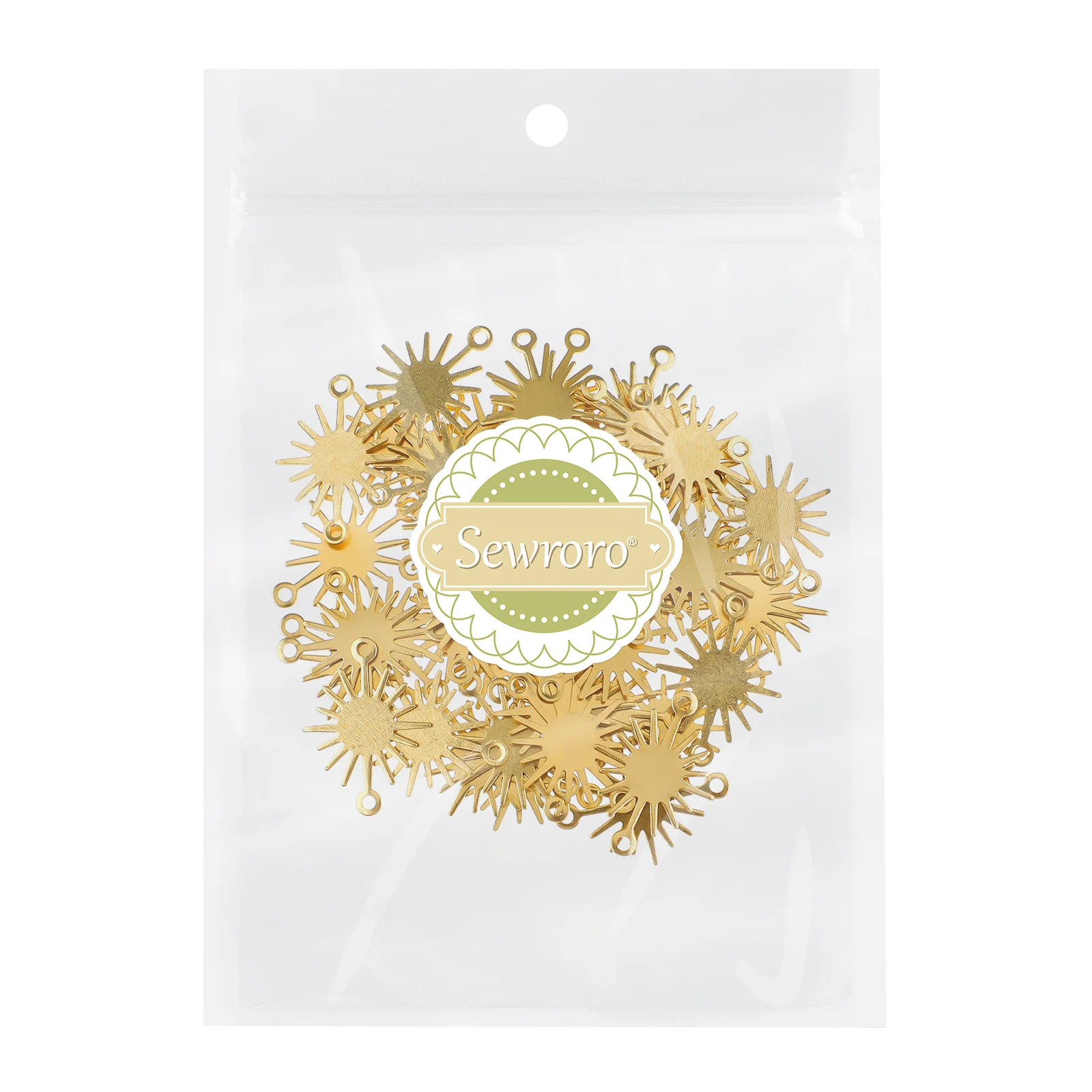 

50 Pcs Sun Flower Pendant Retro Earrings Charms Jewelry Making Vintage Connector Pendants Alloy Dangle