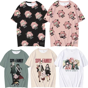 Original Anime Spy family T-Shirt Spy Play House Short-Sleeved Anya T-Shirt Twilight Yor Men's Women's Spy Family Summer Clothes