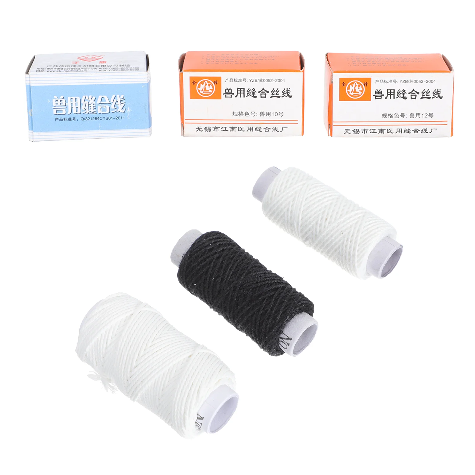 

3 шт., нить для швов для животных