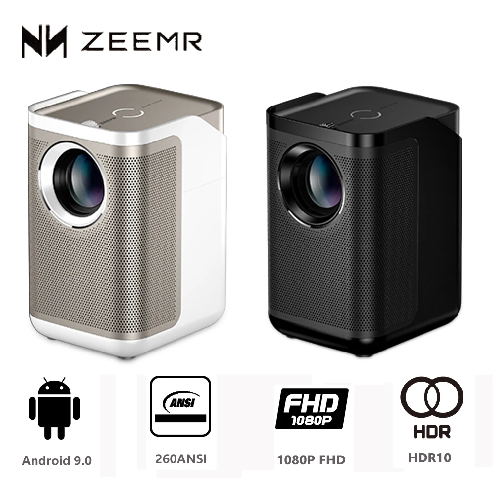 

Портативный проектор ZEEMR D1 Pro 1080P Full HD 4K 260ANSI 2700 люмен, светодиодный проектор, умная Bluetooth-колонка, домашний кинотеатр, ТВ