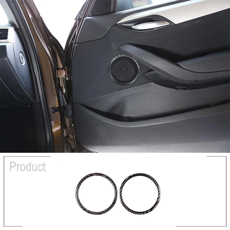 

2 шт., автомобильные кольца из углеродного волокна для BMW X1 2011-2015