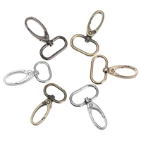 accessories zinc alloy plated snap bottle hooks bag belt buckles spring oval rings handbags clips outdoor carabiner