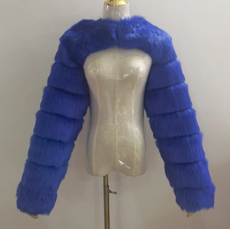 ICCLEK New fur coat shawl ultra short fashion fur women's coat