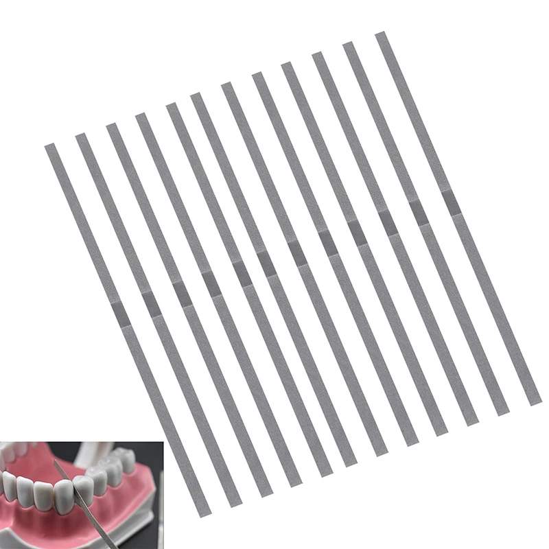 

12pcs/set Surface Dentist Whitening Materials 4mm Dental Metal Polishing Stick Strip with Alumina-Plated polishing Sanding