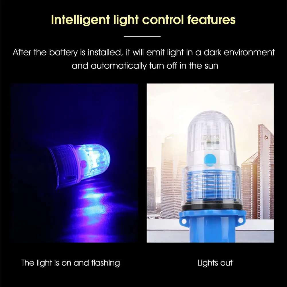 

Single Flash Fishing Lamp Far Lighting Range Automatic Light-control Wear Resistant Buoy Fishnet Light for Outdoor