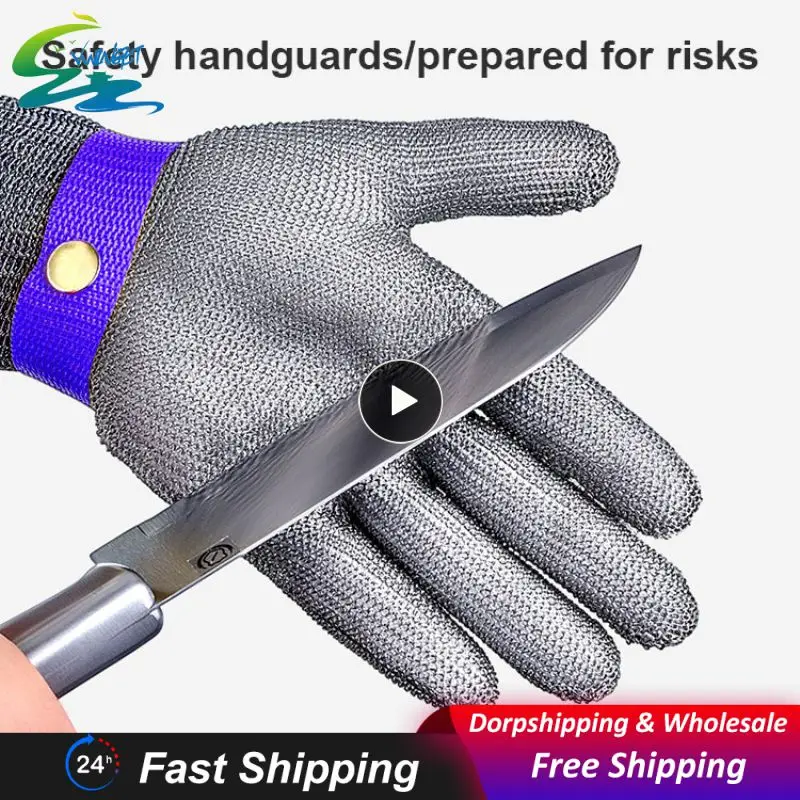 

Anti-cut Outdoor Angeln Handschuhe Messer Cut Beständig Schutz Touch Screen Anti-Slip Ultra-dünnen Stahl Draht Mesh Handschuhe