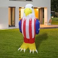 independence day 4th of july inflatable toy us american bald eagle lighted blowup party decoration model exhibition venue deco