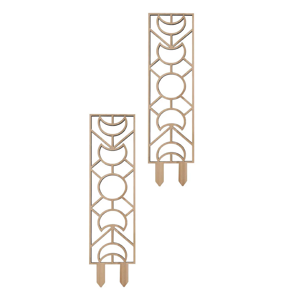

2pcs Vine Stem Support Moon Climbing Plants Trellis Plants Climbing Rack Wood Trellis Vine Climbing Rack
