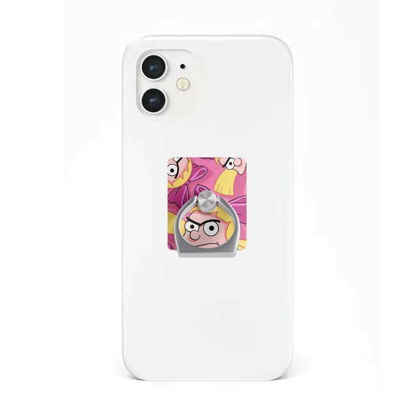 

C2512 Cartoon 90s Metal Finger Ring Stand Holder DIY Phone Bracket Mobile Phone Holder Cell Phone Docks Accessories