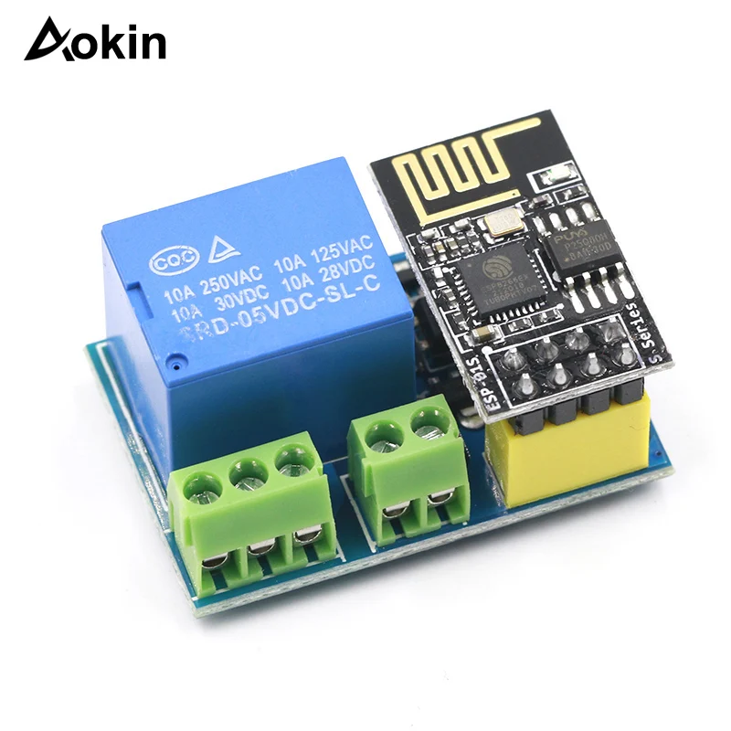 

Релейный модуль ESP8266 ESP-01S 5V WiFi, умный дом, дистанционный переключатель для Arduino Phone APP ESP01S, Беспроводной Wi-Fi модуль
