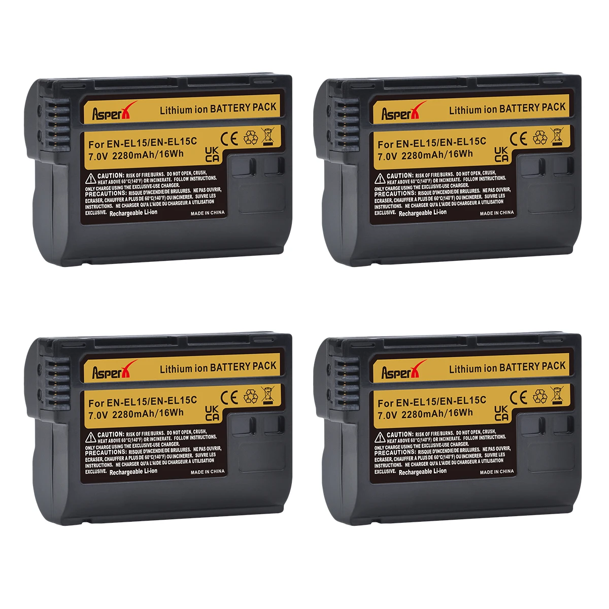 

EN-EL15B EN-EL15 EN-EL15C Battery for Nikon Z5, D850, Z6, D500, Z7, 1 V1, D600, D610, D750, D780, , D810, D810A, D800, D7000