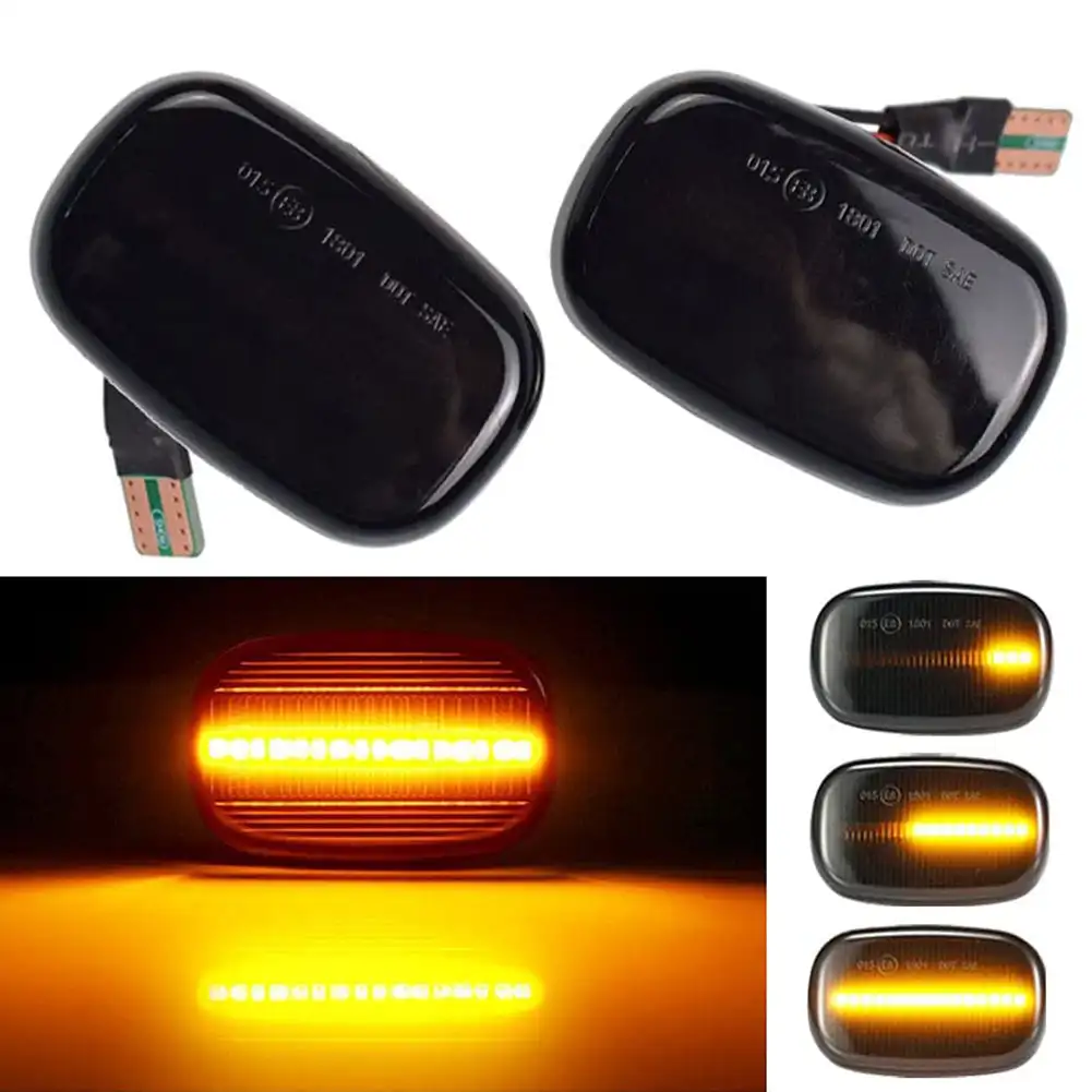 1 пара динамических боковых габарисветильник ней светодиодный поворотный сигнал