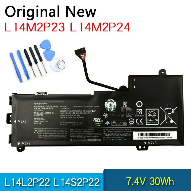 

NEW Original Battery L14M2P23 L14S2P22 L14M2P24 L14L2P22 For Lenovo IdeaPad 100-14IBY 500S-13ISK 510S-13IKB U31-70 E31-70