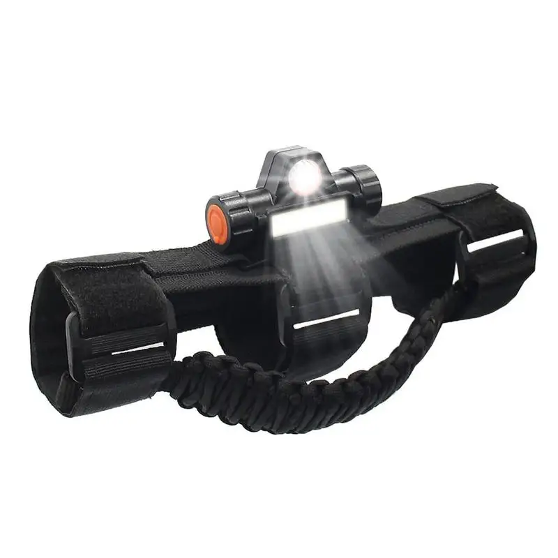 

UTV Handles Grab Universal Roll Bar Grab Handle For ATV UTV With LED Light Automotive Grip Handle For 2-4 Inch Rods Black Red