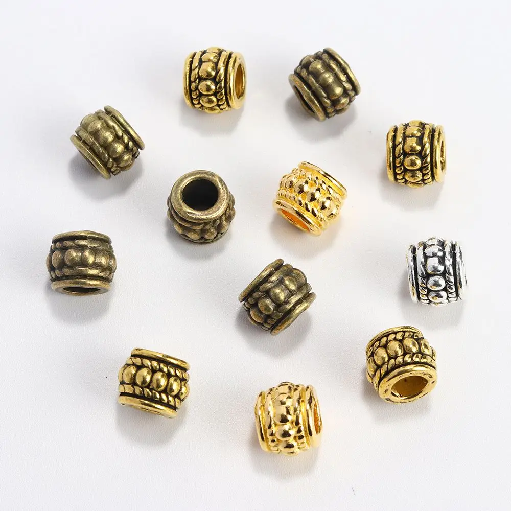 Большое отверстие тибетские серебряные золотые бронзовые трубки металлические