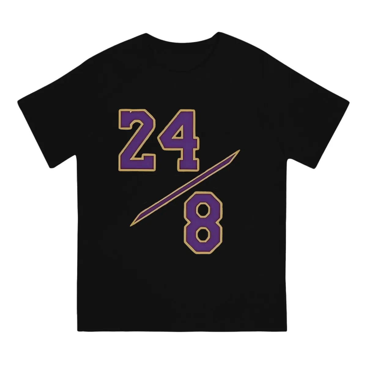 Mamba Forever 24 &amp 8 мужские футболки Черная Мамба забавные 100% хлопковые с круглым