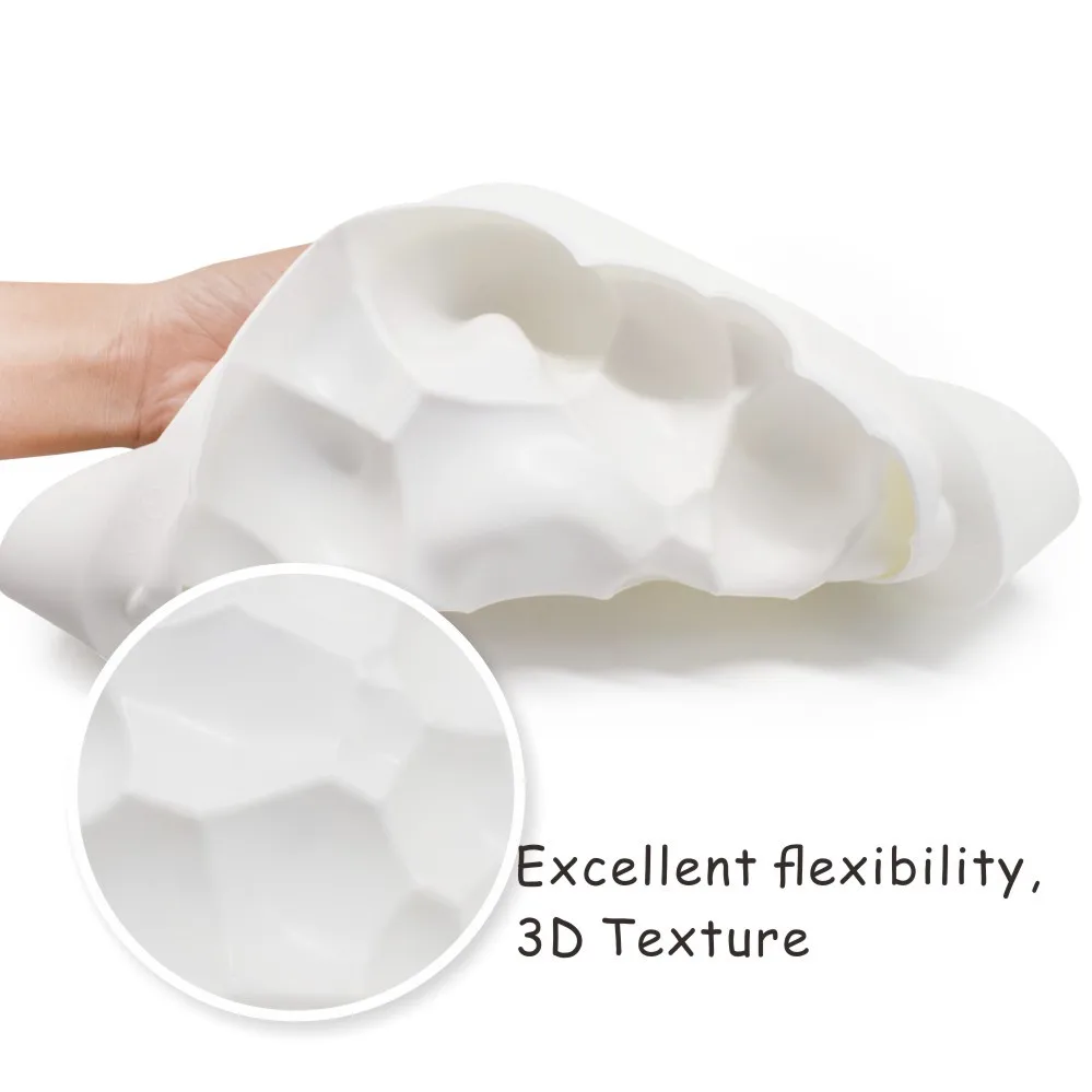 3D квадратная форма для выпечки в форме облака белая силиконовая Мусса