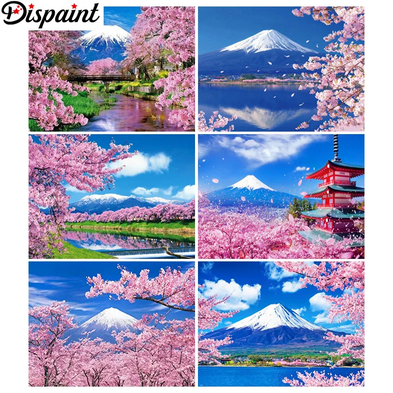 

Набор для алмазной вышивки «пейзаж, Горный цветок», 5D