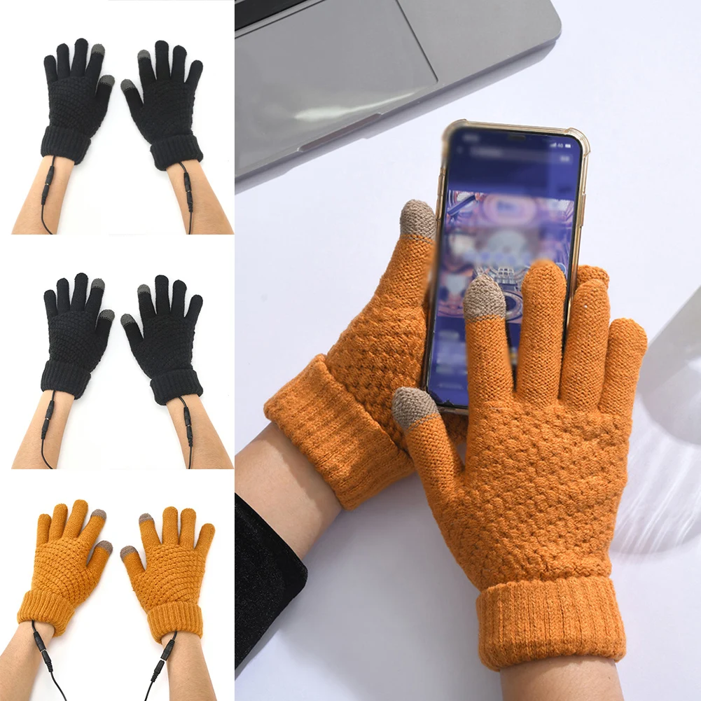 

2023 USB Hand Heating Gloves For Outdoor Cycling Fishing Portable Touch Screen Electric Heating Gloves Comfortable Hand Warmer