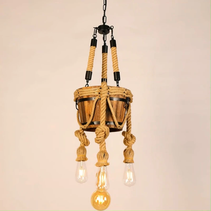 

Заводская цена, ретро промышленная декоративная подвесная люстра в стиле лофт, светильник тажная светодиодная подвессветильник лампа из п...