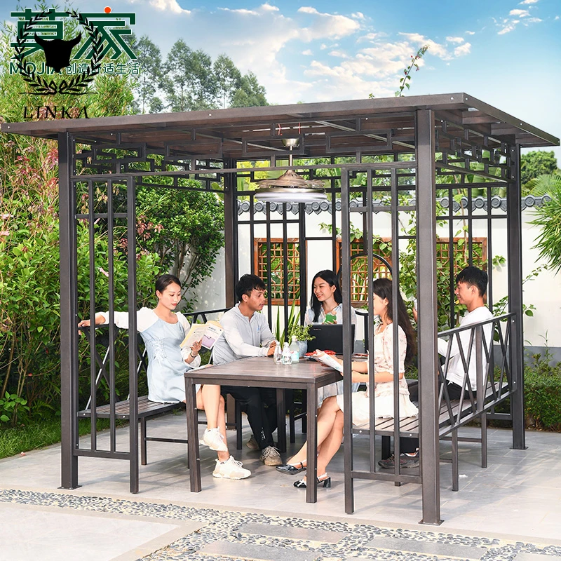 

Mojia outdoor arbor, hut, tent, villa, courtyard, new Chinese courtyard, sunshade, leisure pavilion
