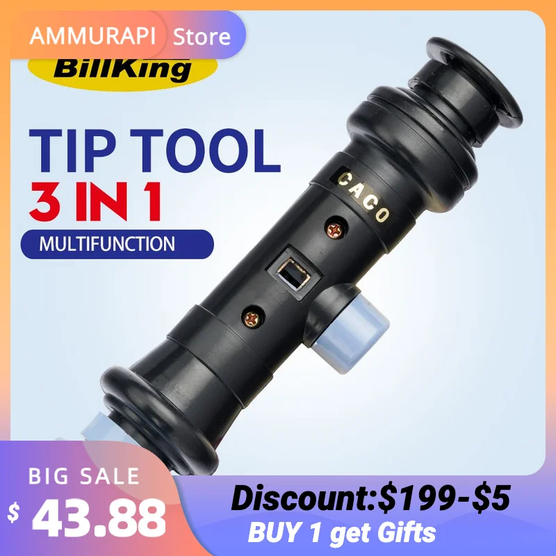 

Инструмент для наконечников бильярда Billking 3 в 1, наконечник для триммера, наконечник для бокового наконечника, наконечник для резки бильярдн...